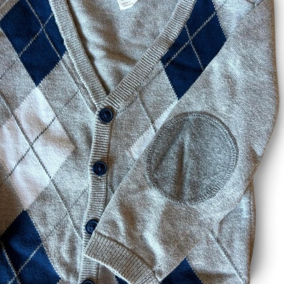 H&M Argyle Cardigan Button-Down Size 1 1/2 to 2 - - Picture 3 of 7